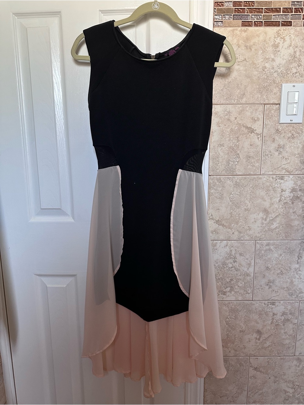 Material Girl Black & Pink Dress